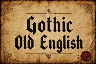 Designing with Gothic Old English Fonts