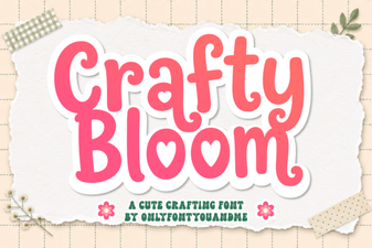 Crafty Bloom: the Creative Font for Diy Projects