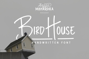 Bird House Font Design Ideas & Creative Uses