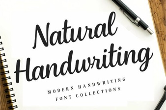 Natural Handwriting Fonts for Design Projects