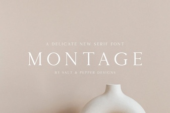 Montage Font: a Modern Design Tool