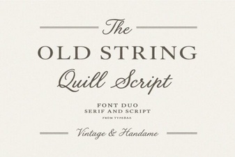 Designs Using Vintage String Typography